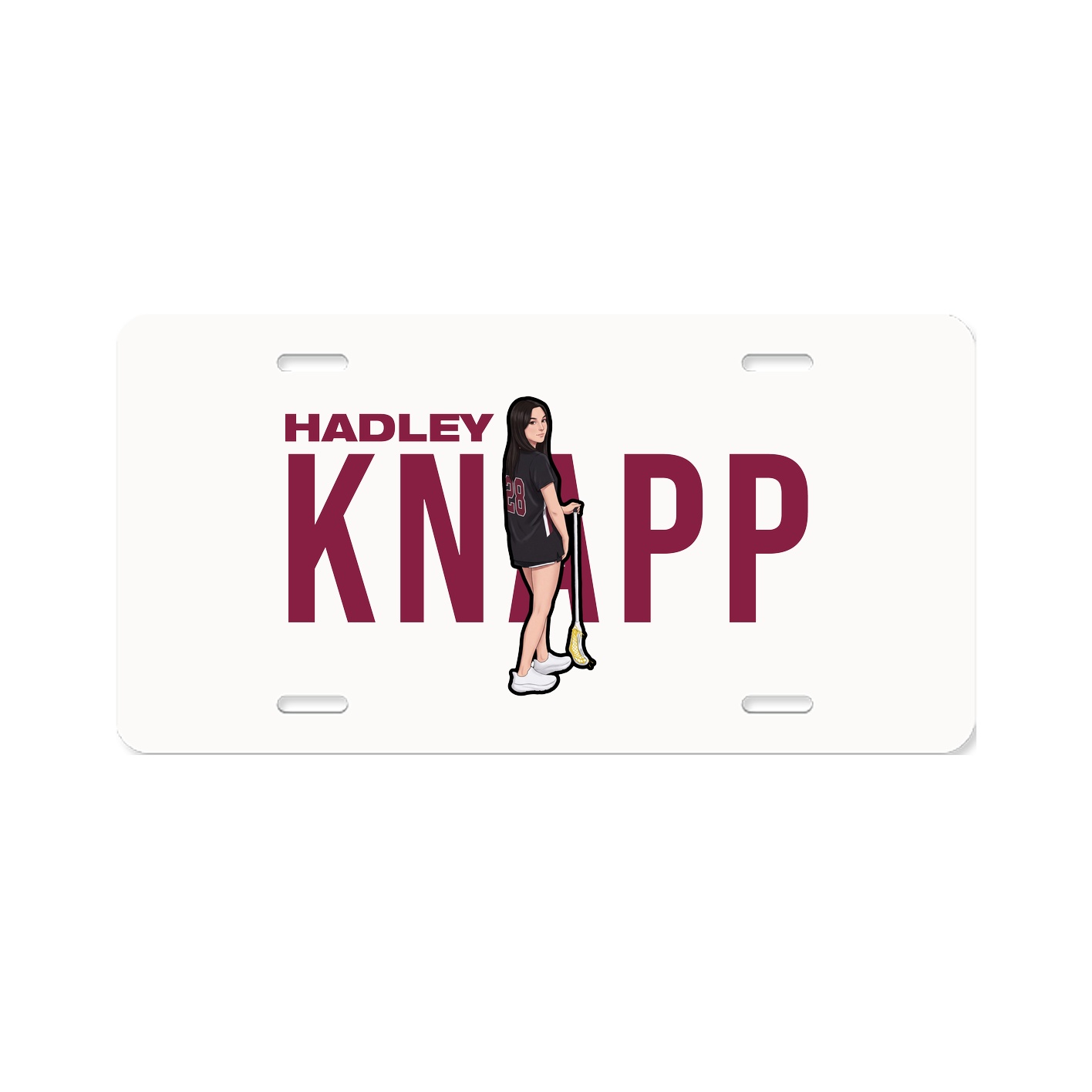 License Plate — Player Name in Classic