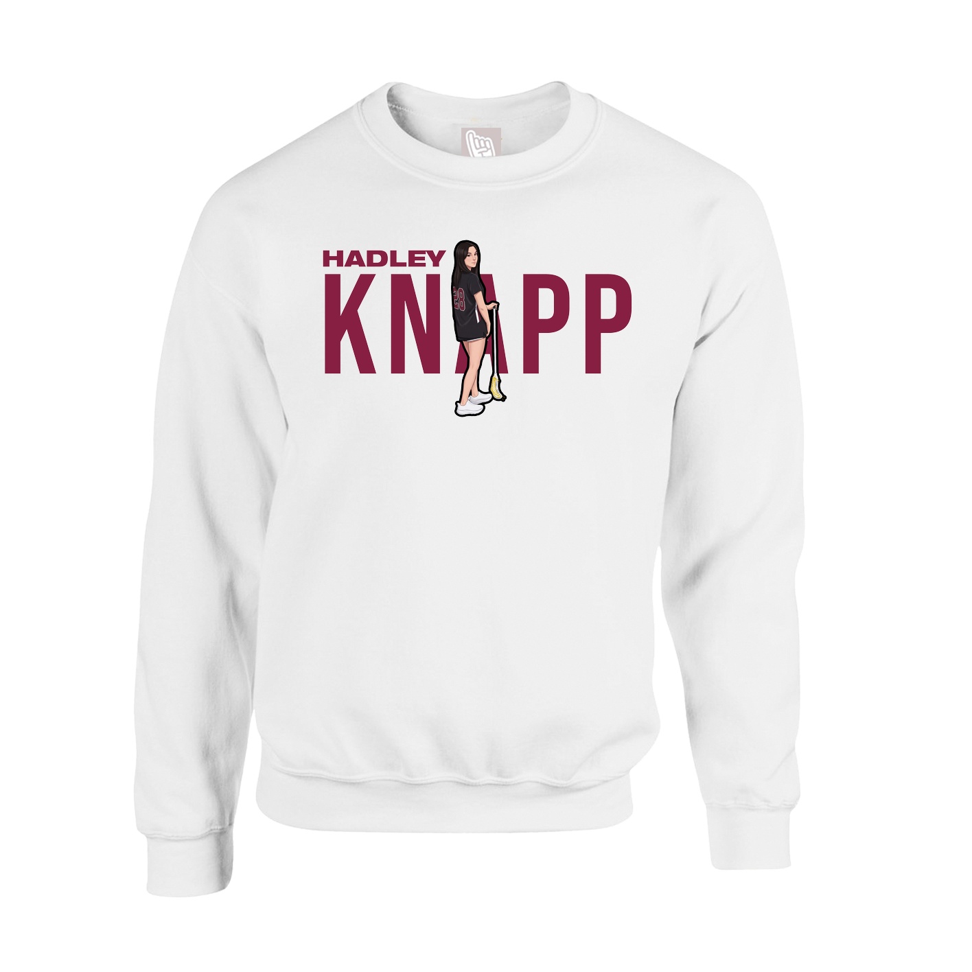 Fleece Crew — Player Name in White