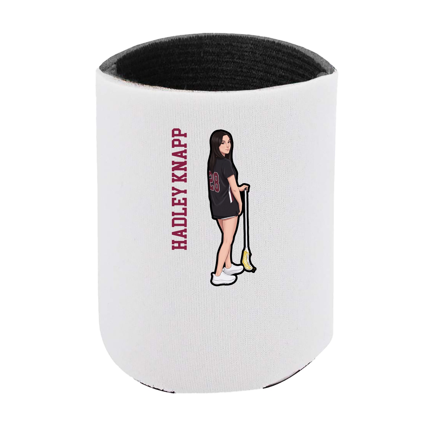 Can Holder — Name Vertical in White
