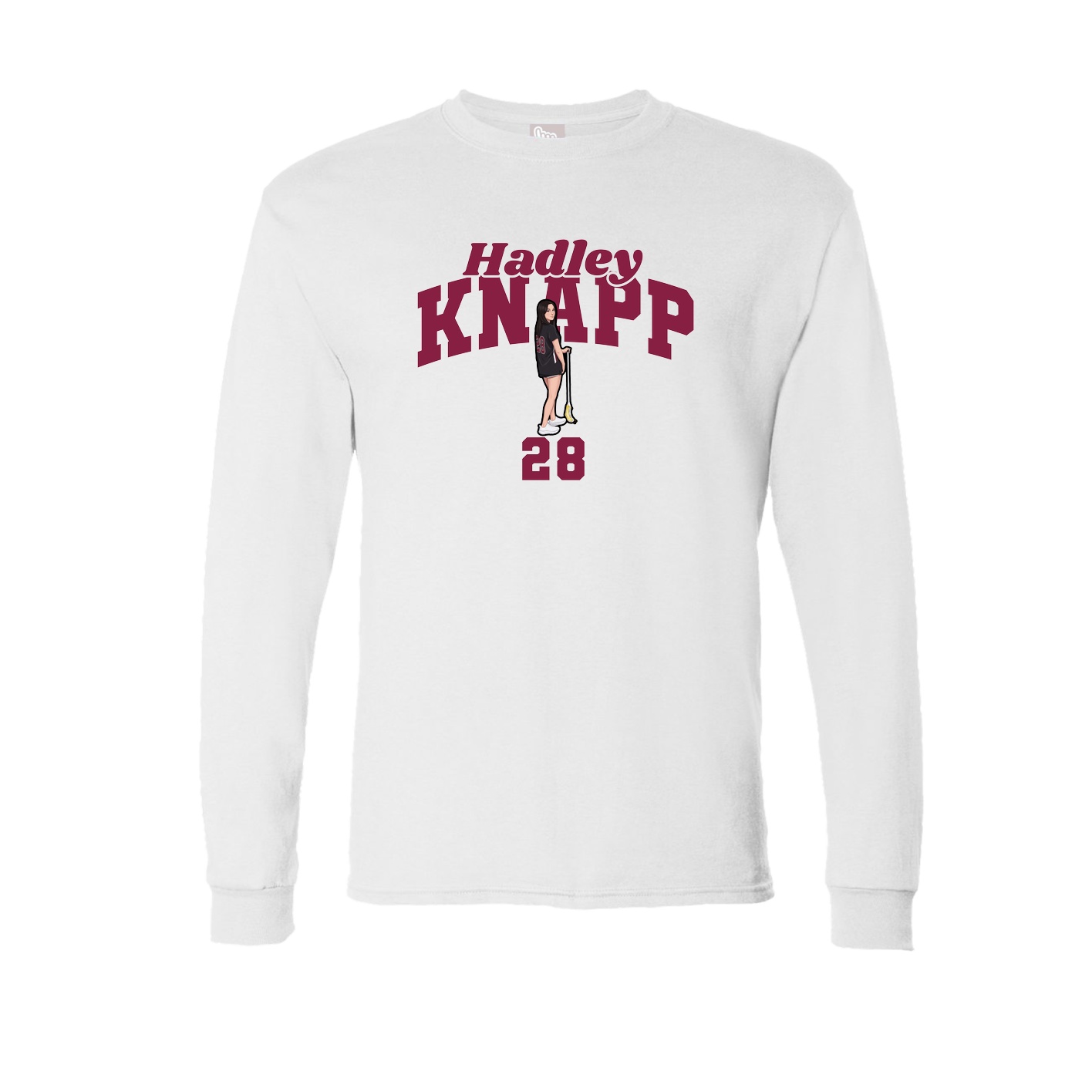 Long Sleeve Tee — Signature Arch in White