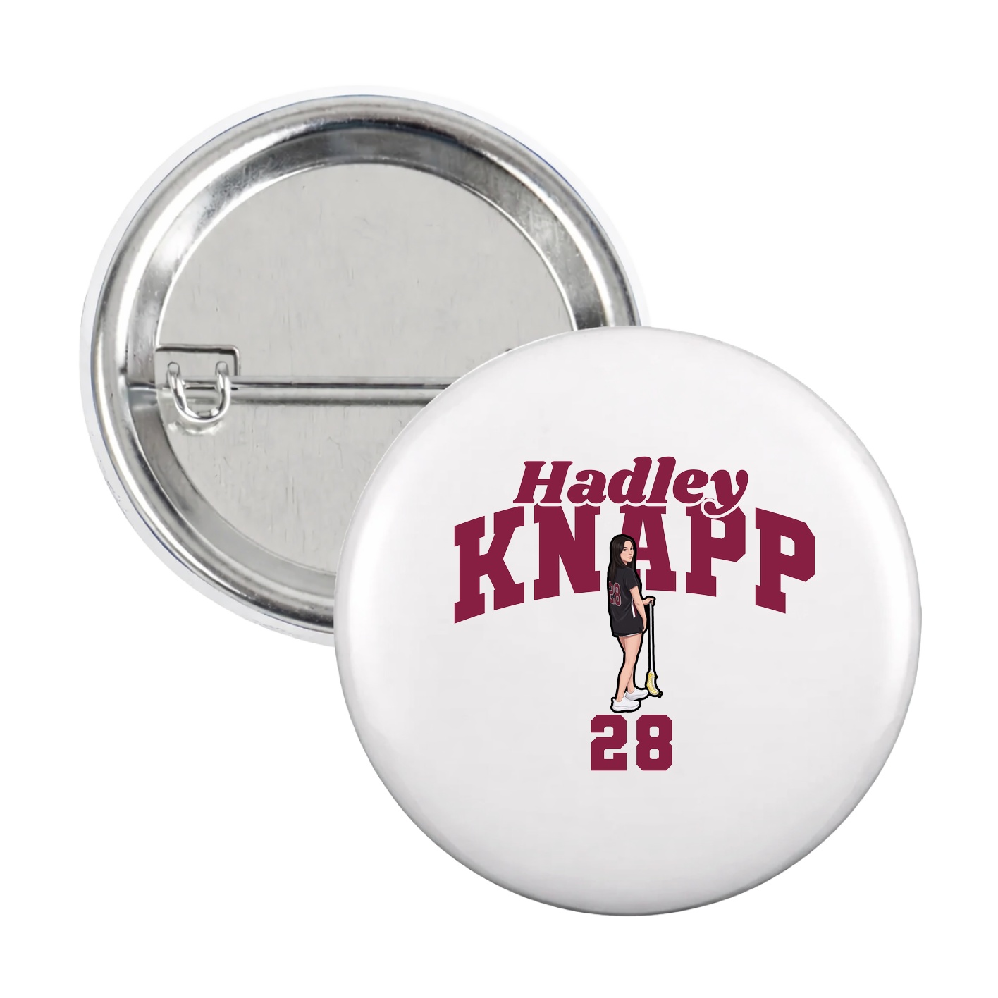 Game Day Button — Signature Arch in White