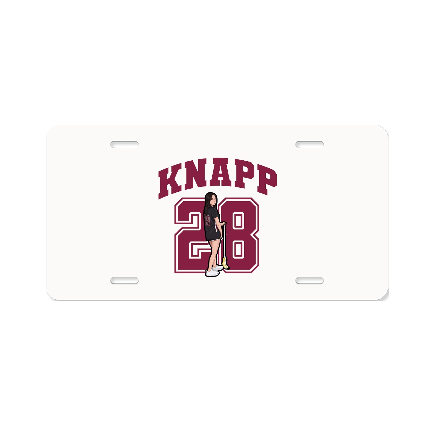 License Plate — Number in Classic