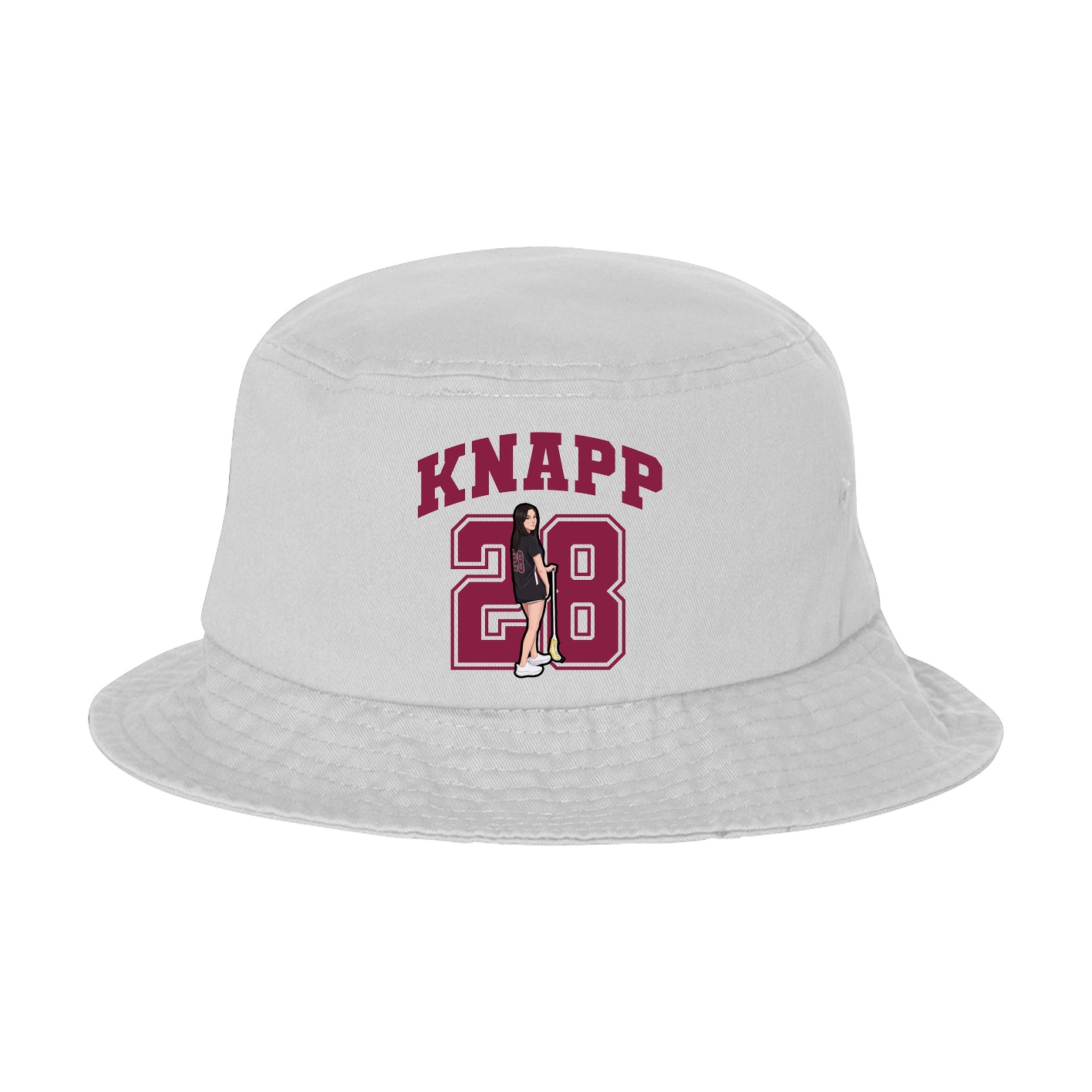 Bucket Cap — Number in White