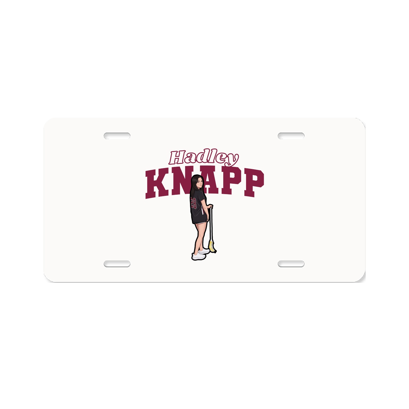 License Plate — Name Arch in Classic