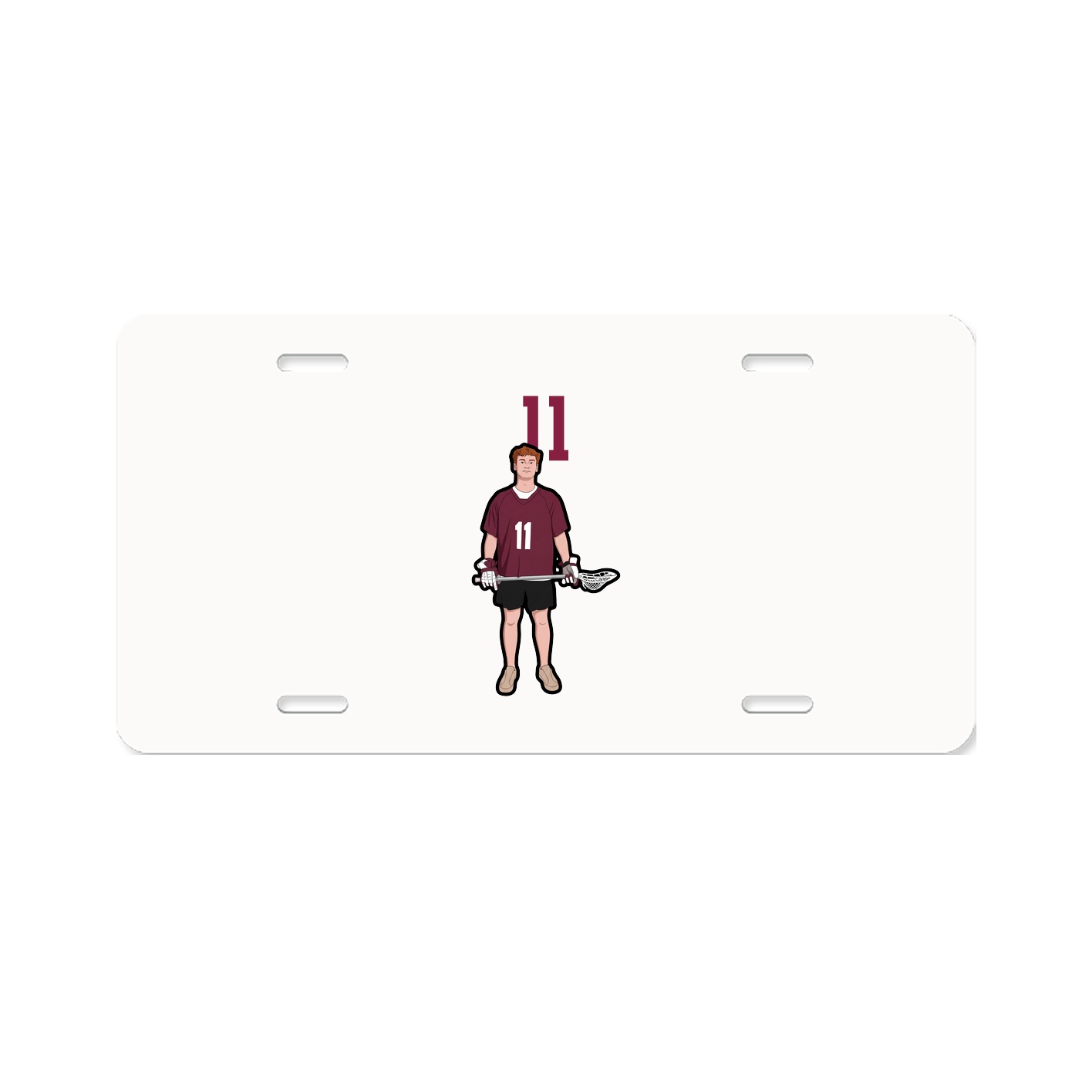 License Plate — Number Top in Classic