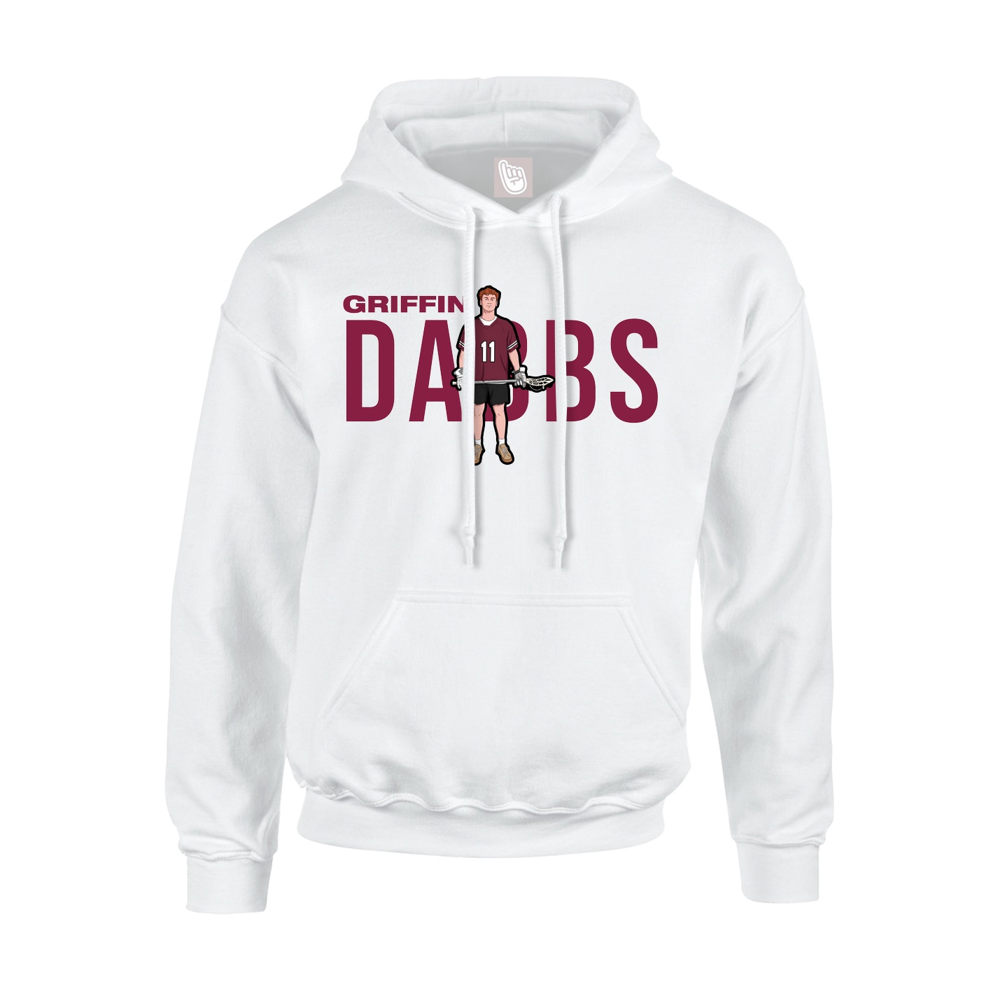 Hoodie — Player Name in White