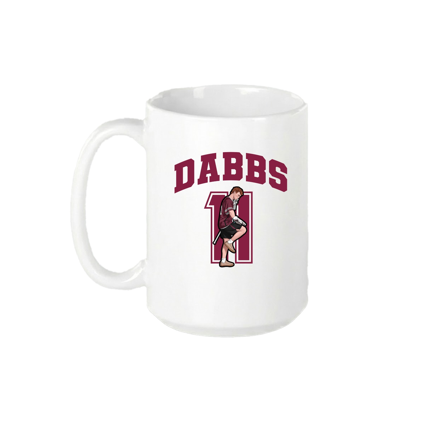 15oz Coffee Mug — Number in White