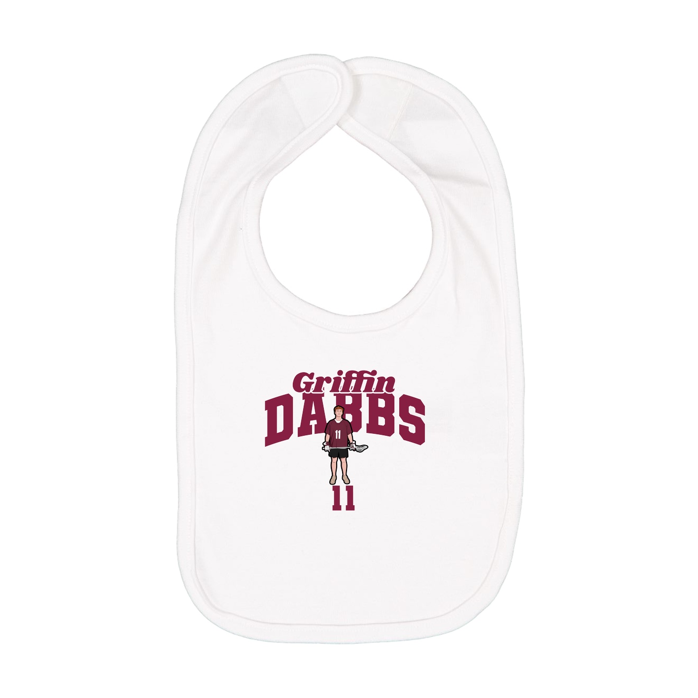 Infant Bib — Signature Arch in White