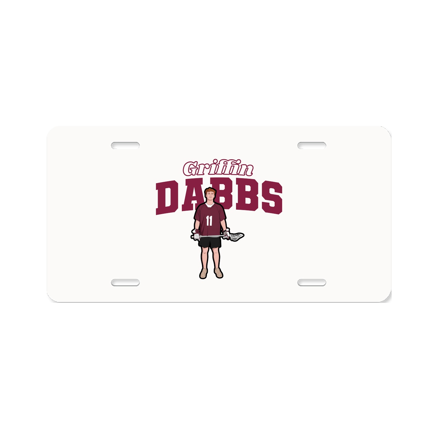 License Plate — Name Arch in Classic