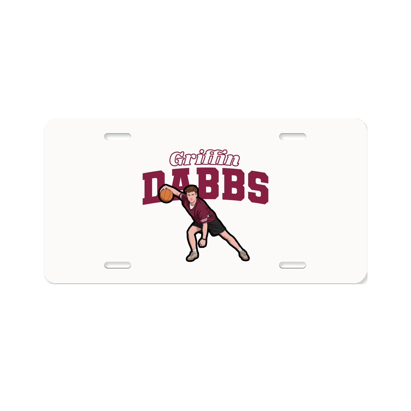 License Plate — Name Arch in Classic