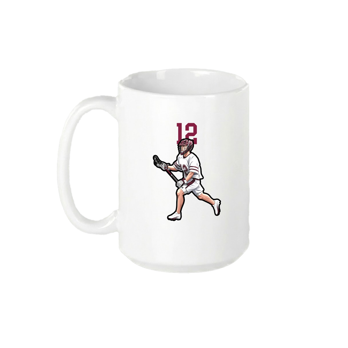 15oz Coffee Mug — Number Top in White