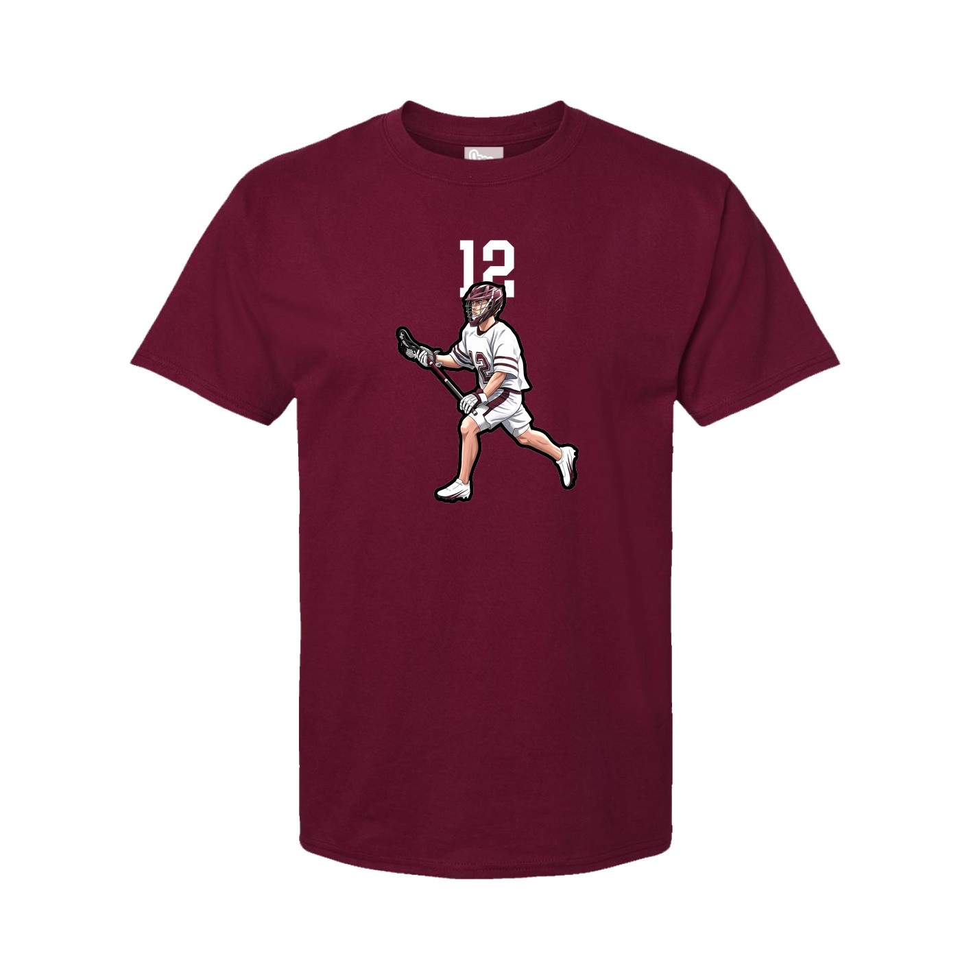 Tee — Number Top in Cardinal