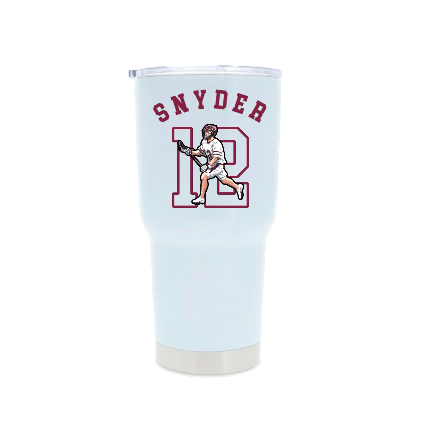 30oz Stainless Steel Tumbler — Shirsey Arch in White
