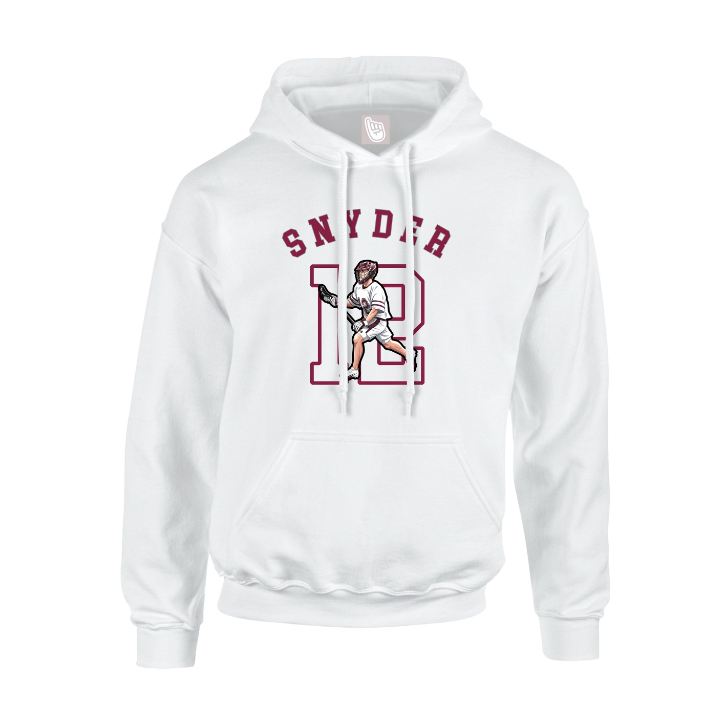 Youth Hoodie — Shirsey Arch in White