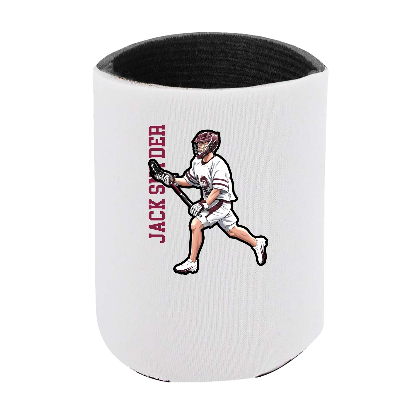 Can Holder — Name Vertical in White