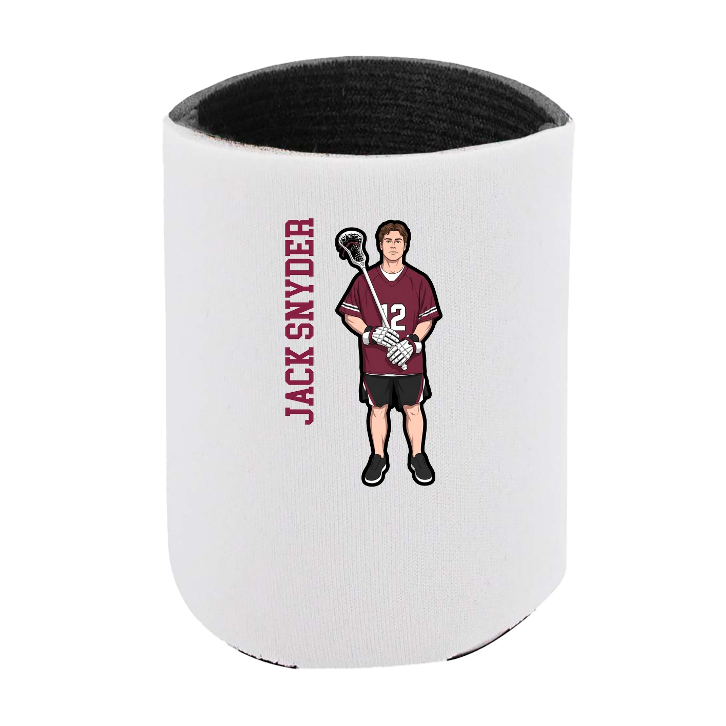 Can Holder — Name Vertical in White