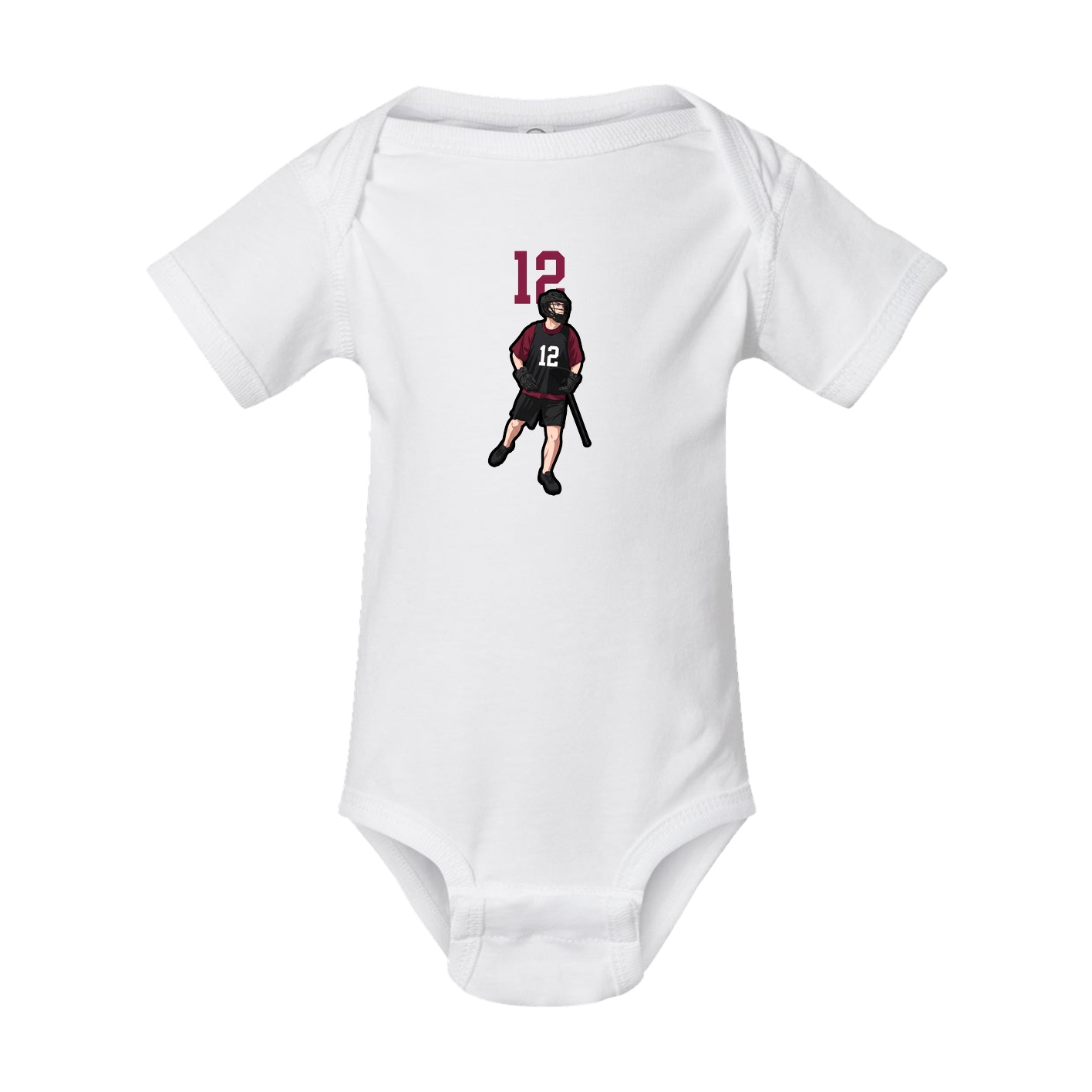 Baby Onesie — Number Top in White