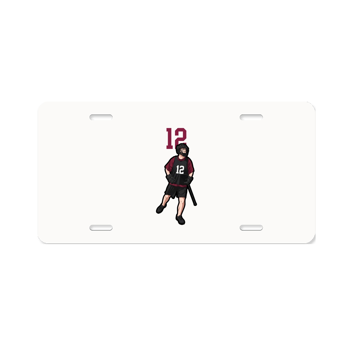 License Plate — Number Top in Classic