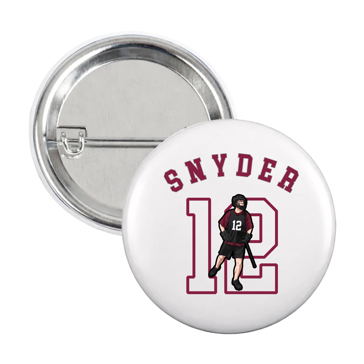 Game Day Button — Shirsey Arch in White