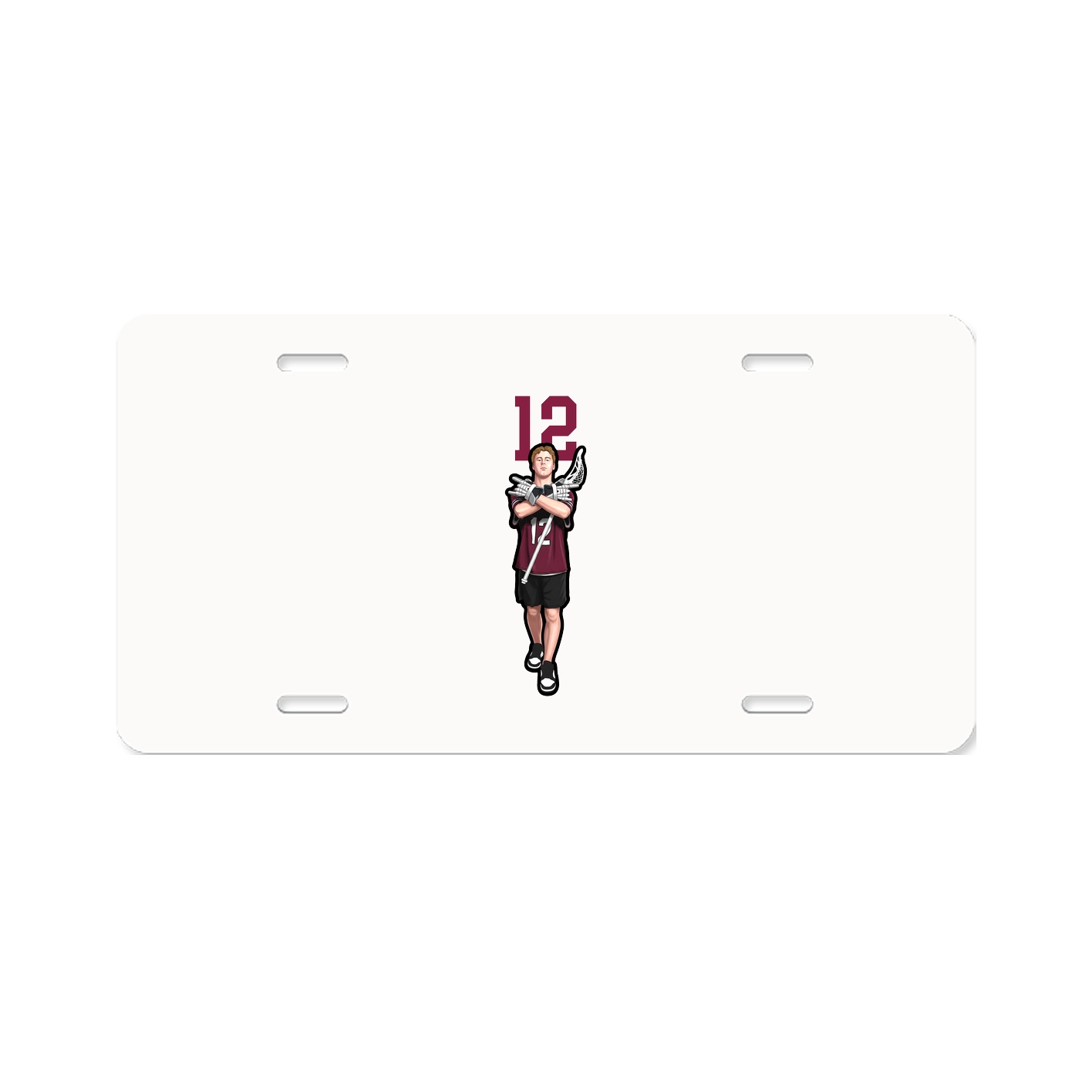 License Plate — Number Top in Classic