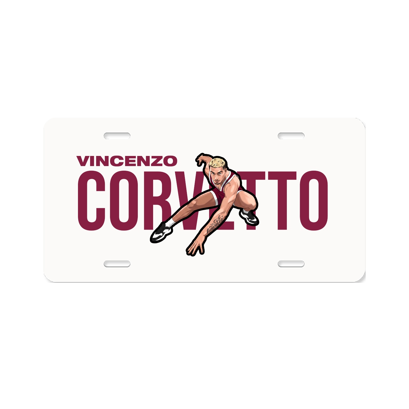 License Plate — Player Name in Classic