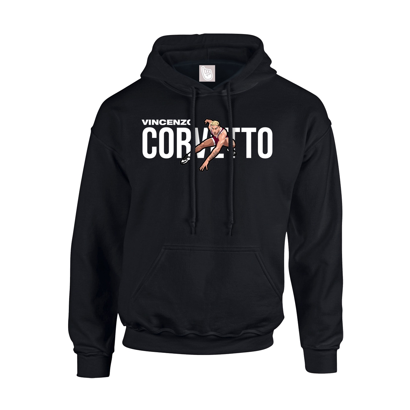 Youth Hoodie — Player Name in Black