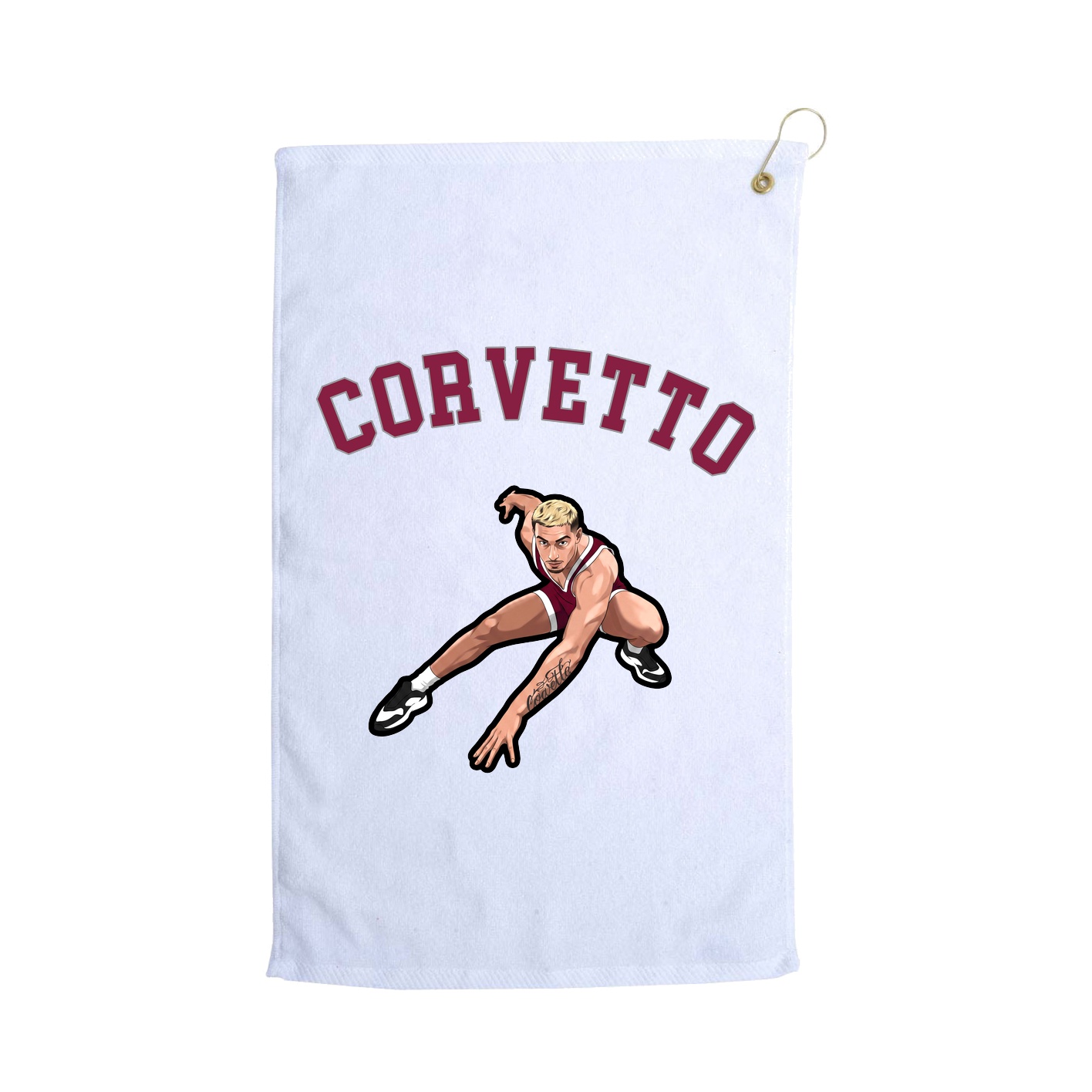 Golf Towel — Shirsey Arch in White