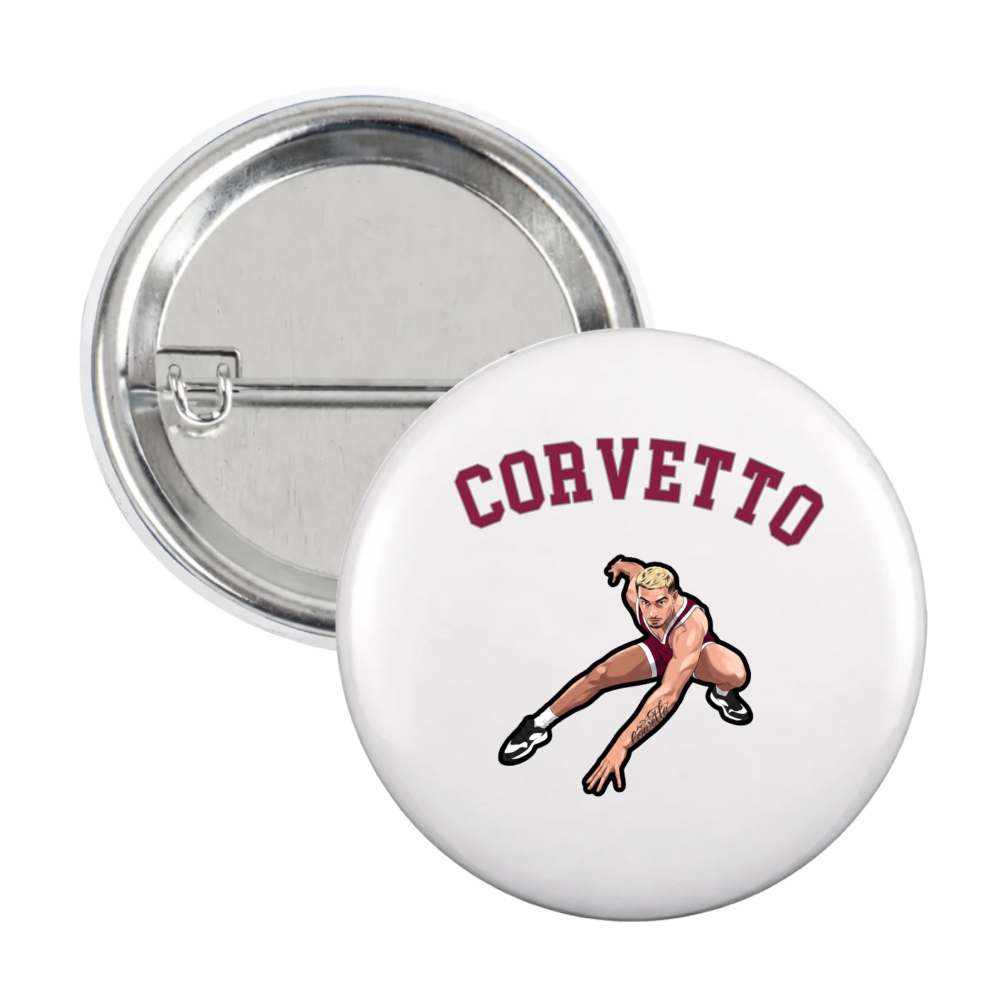 Game Day Button — Shirsey Arch in White