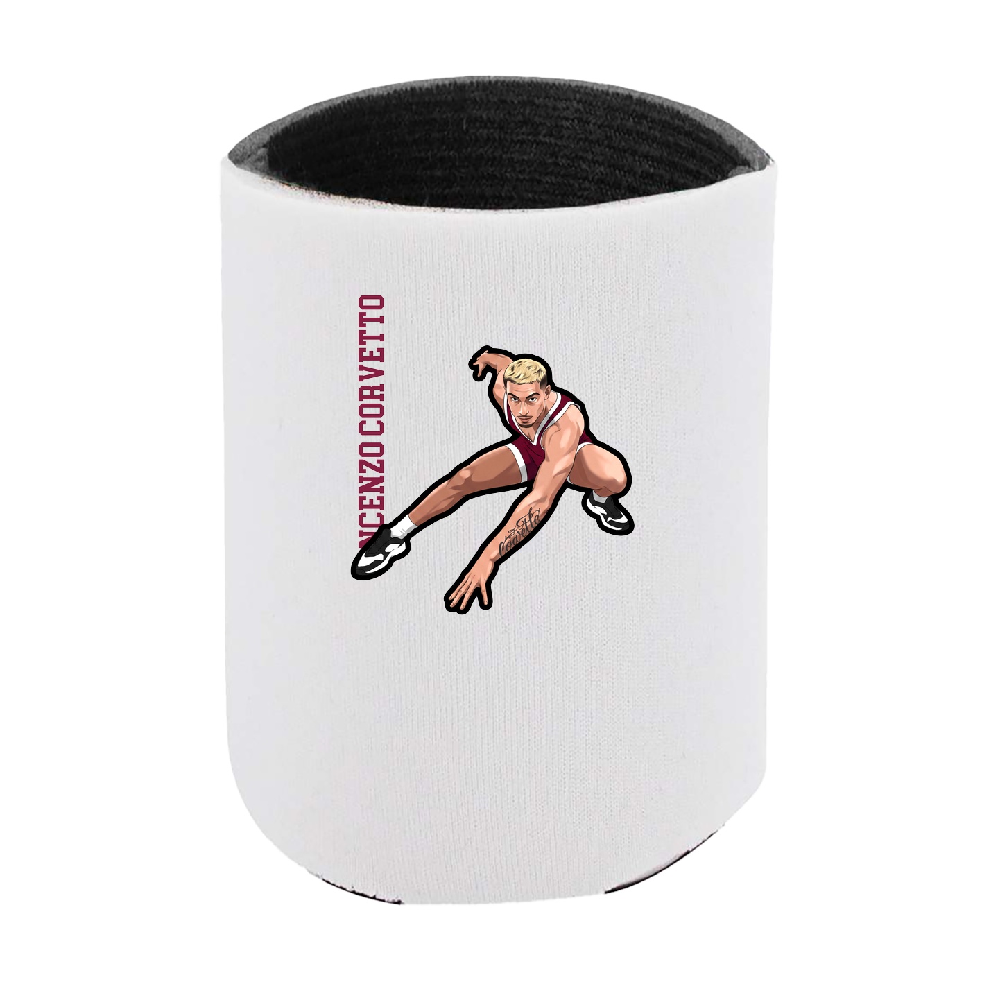 Can Holder — Name Vertical in White