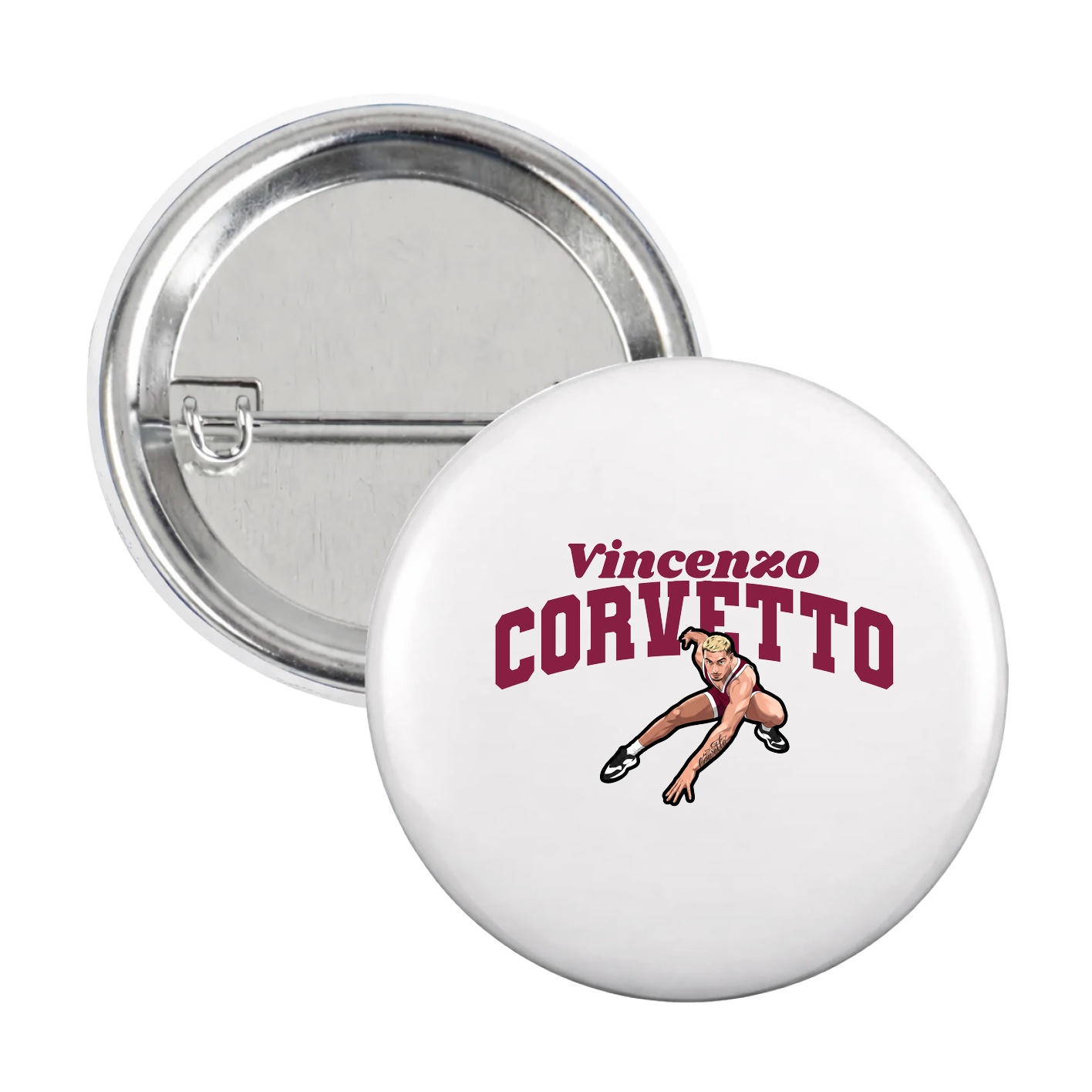 Game Day Button — Signature Arch in White