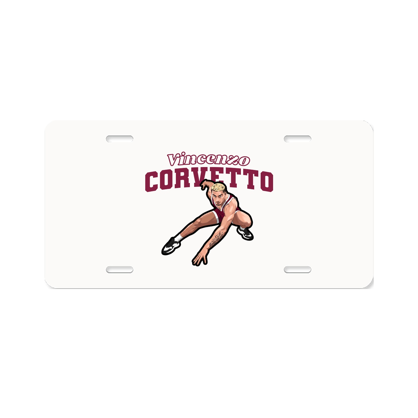 License Plate — Name Arch in Classic