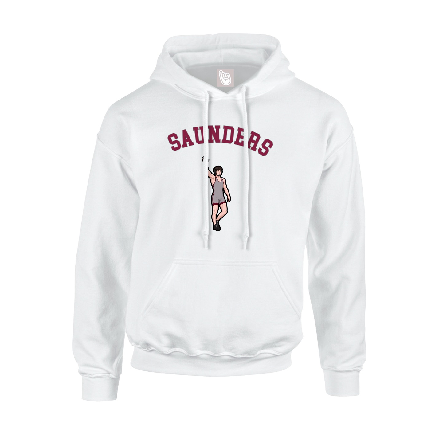 Hoodie — Shirsey Arch in White