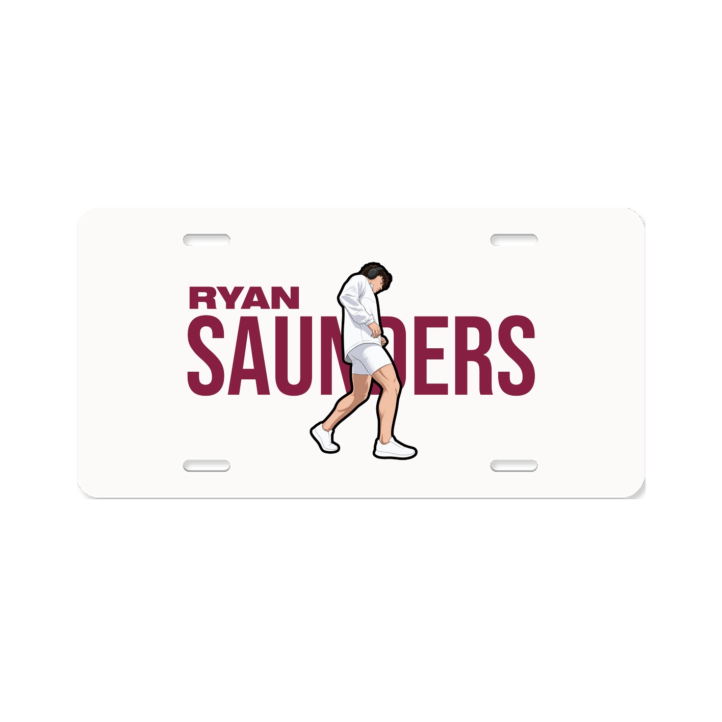 License Plate — Player Name in Classic