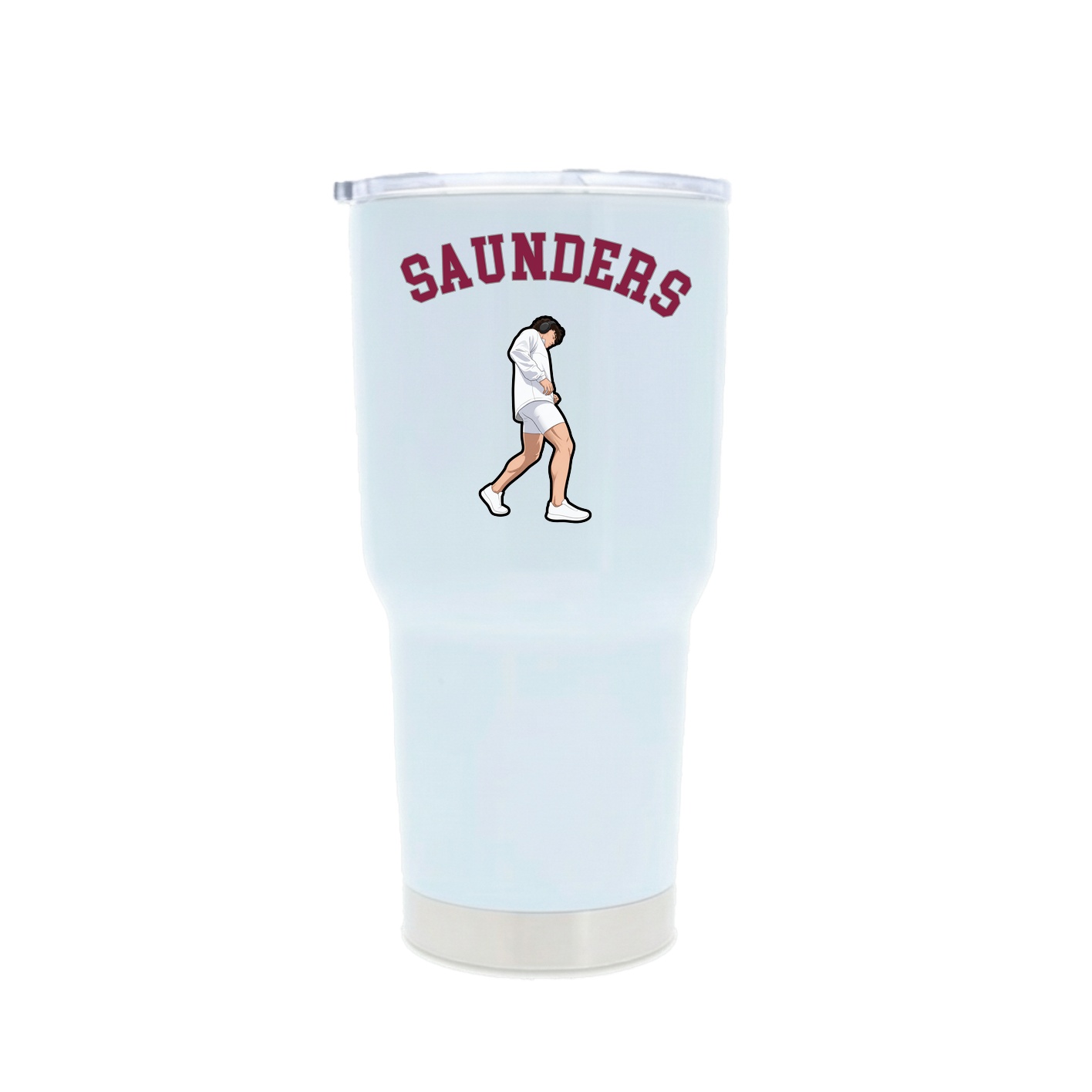30oz Stainless Steel Tumbler — Shirsey Arch in White