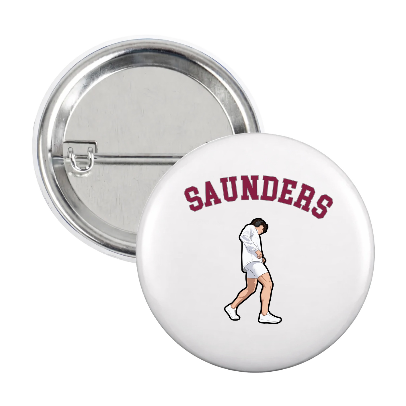 Game Day Button — Shirsey Arch in White