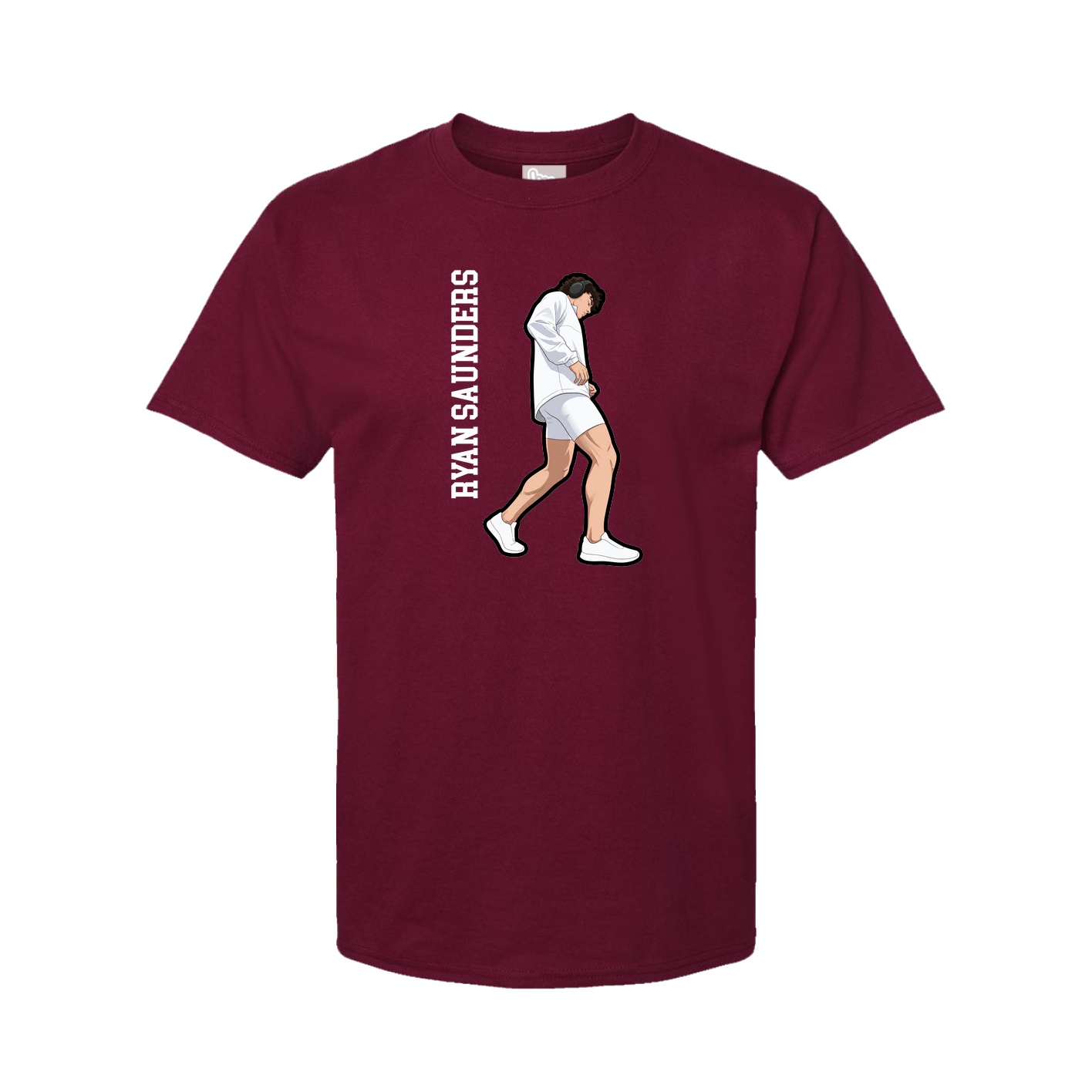 Tee — Name Vertical in Cardinal