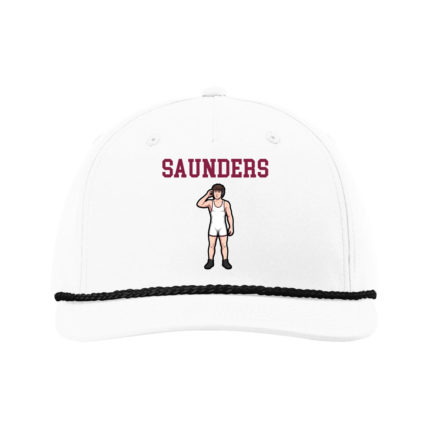 Five-Panel Classic Rope Cap — Shirsey in White