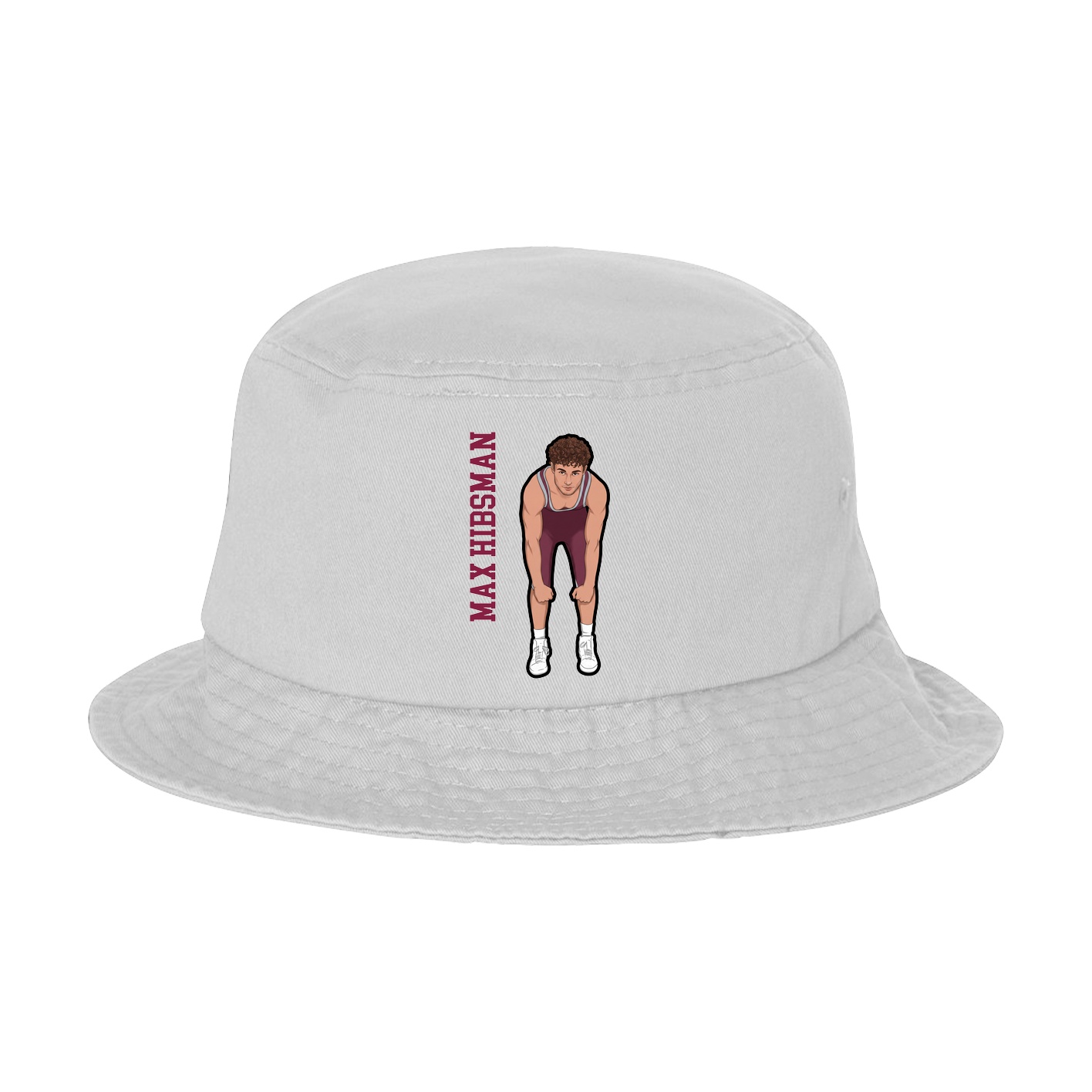 Bucket Cap — Name Vertical in White