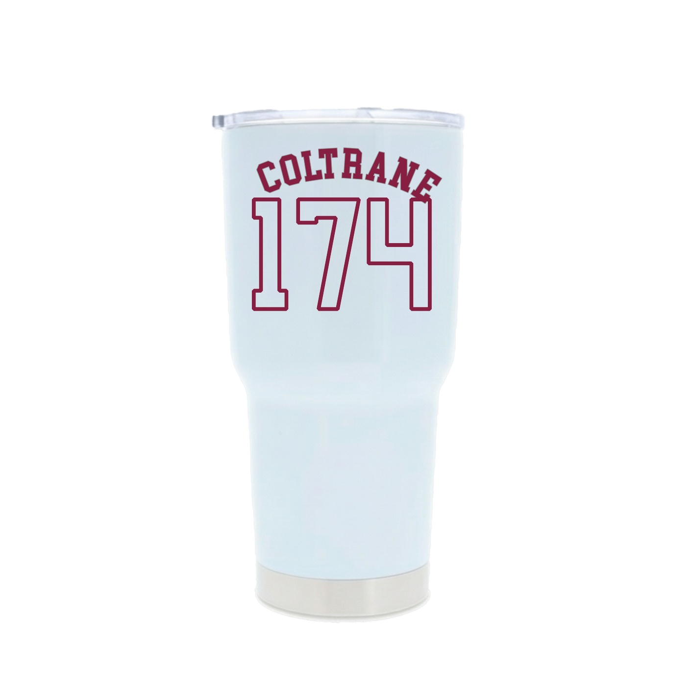 30oz Stainless Steel Tumbler — Shirsey Arch in White