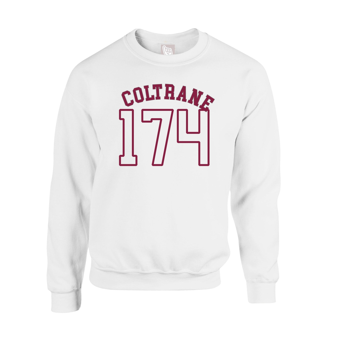 Fleece Crew — Shirsey Arch in White