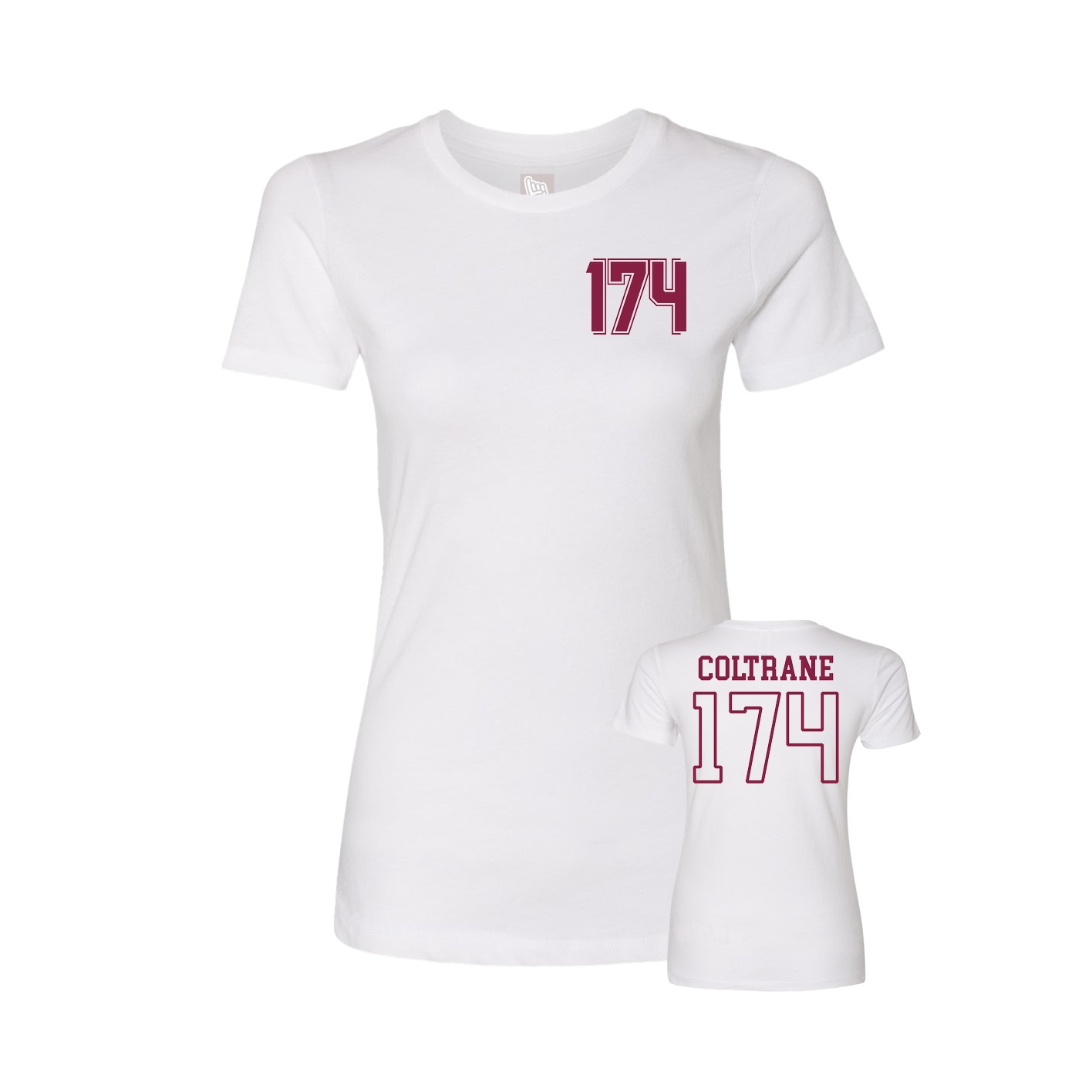 Womens Tee — Chest Back in White