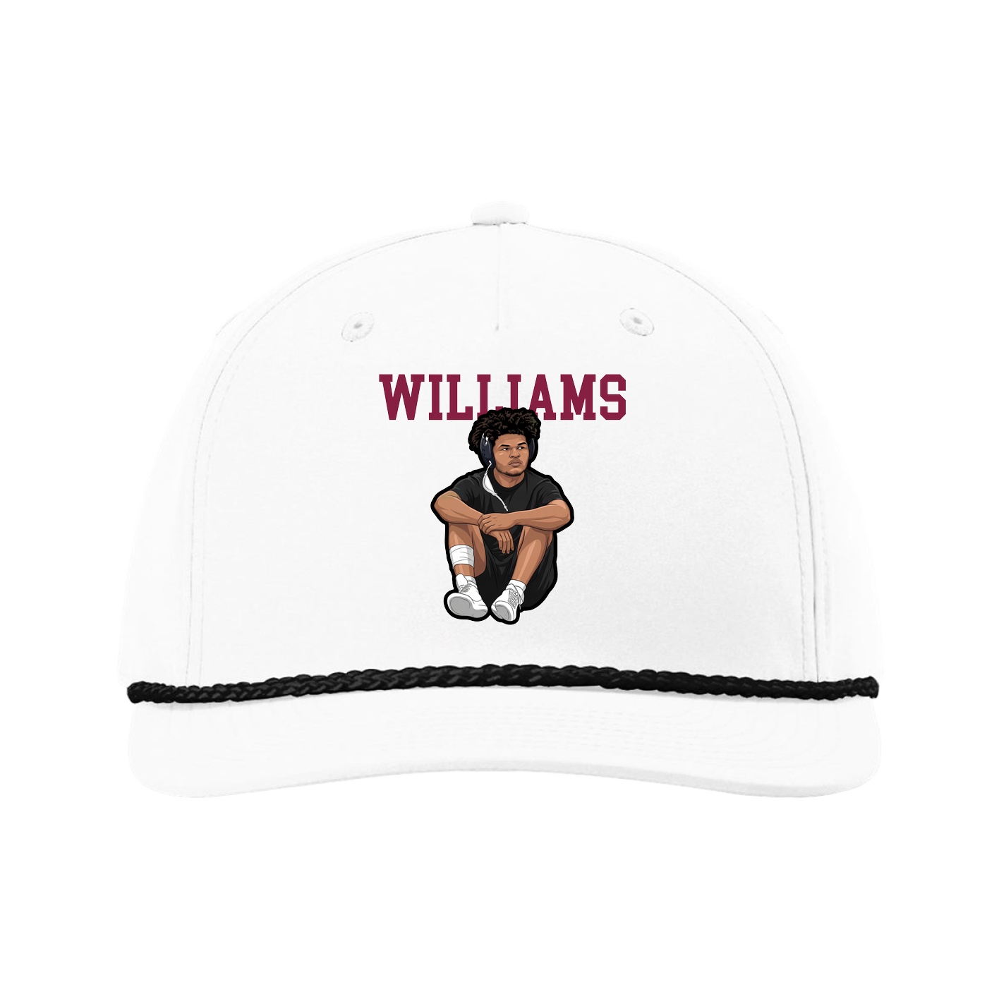 Five-Panel Classic Rope Cap — Shirsey in White
