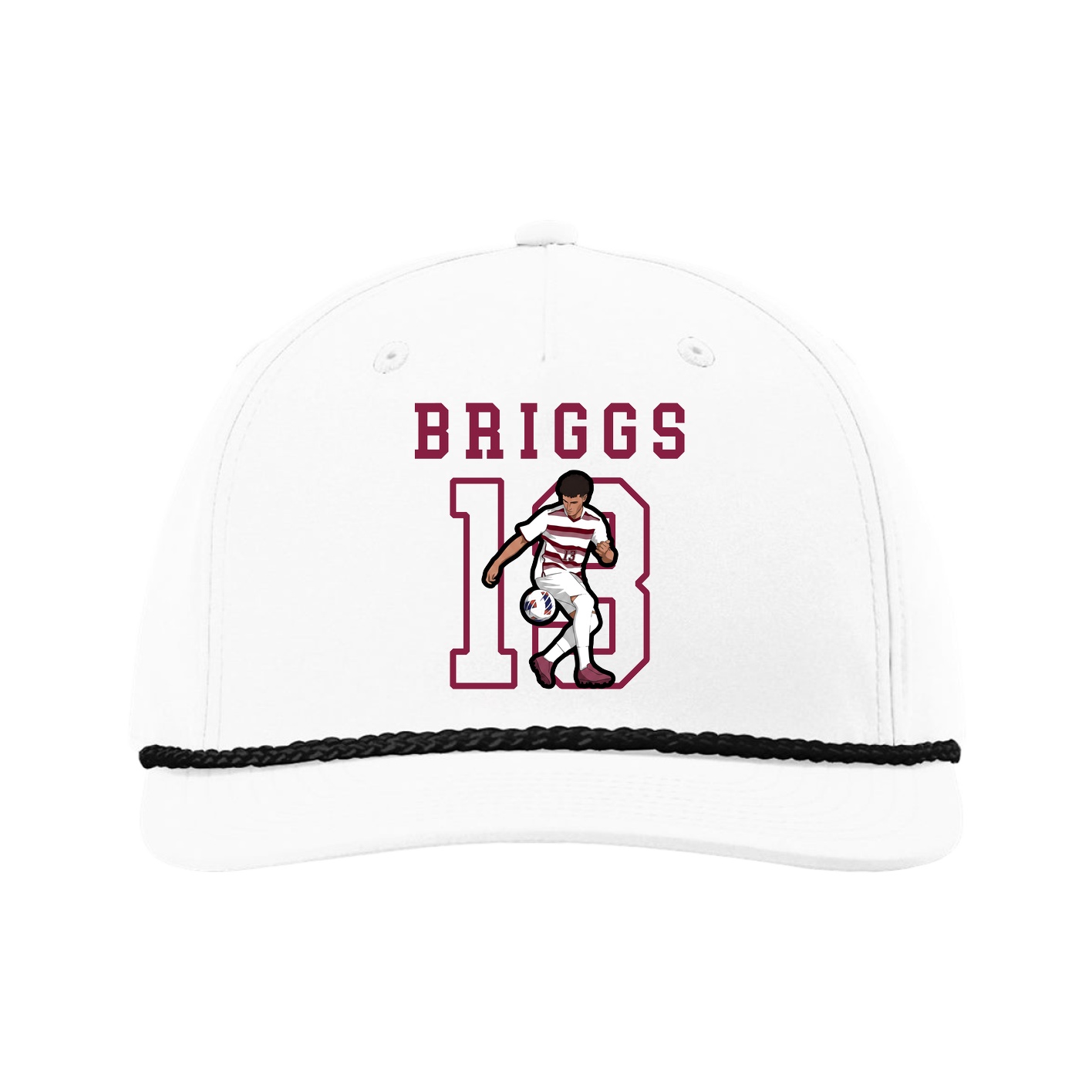 Five-Panel Classic Rope Cap — Shirsey in White