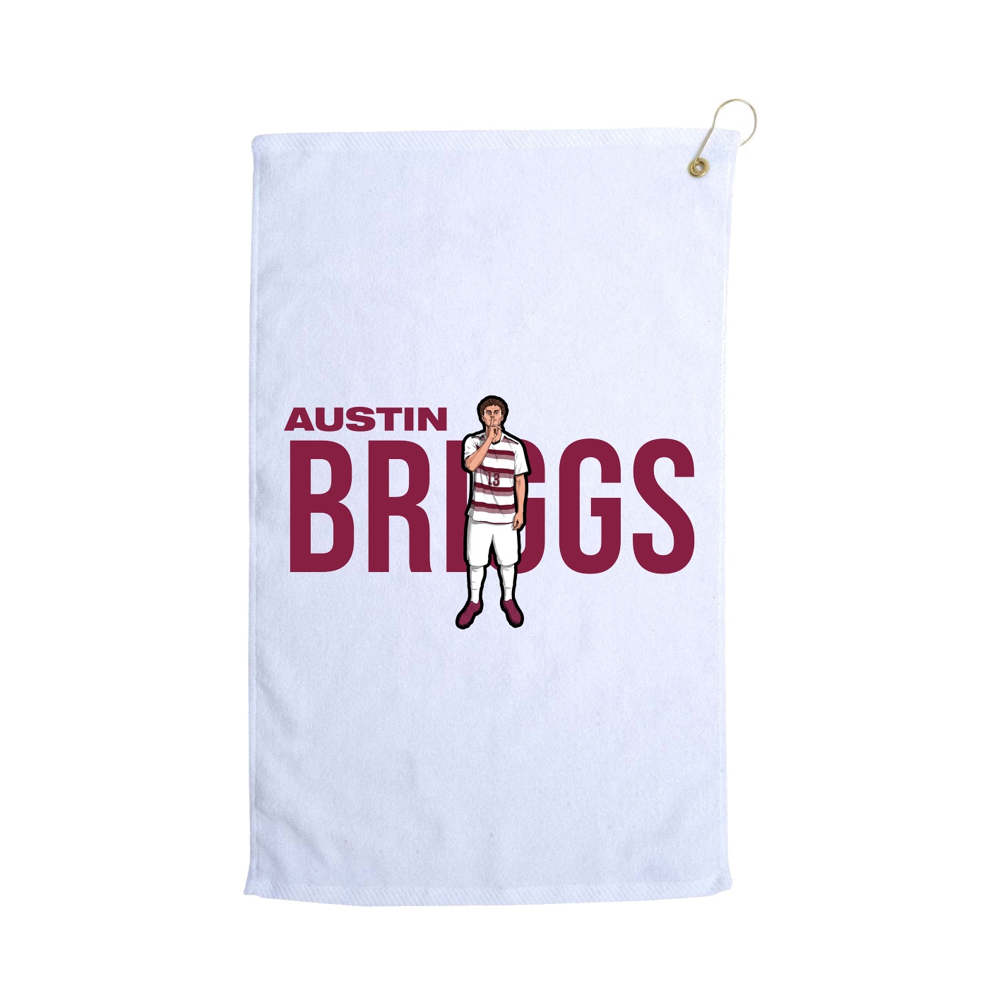 Golf Towel — Player Name in White