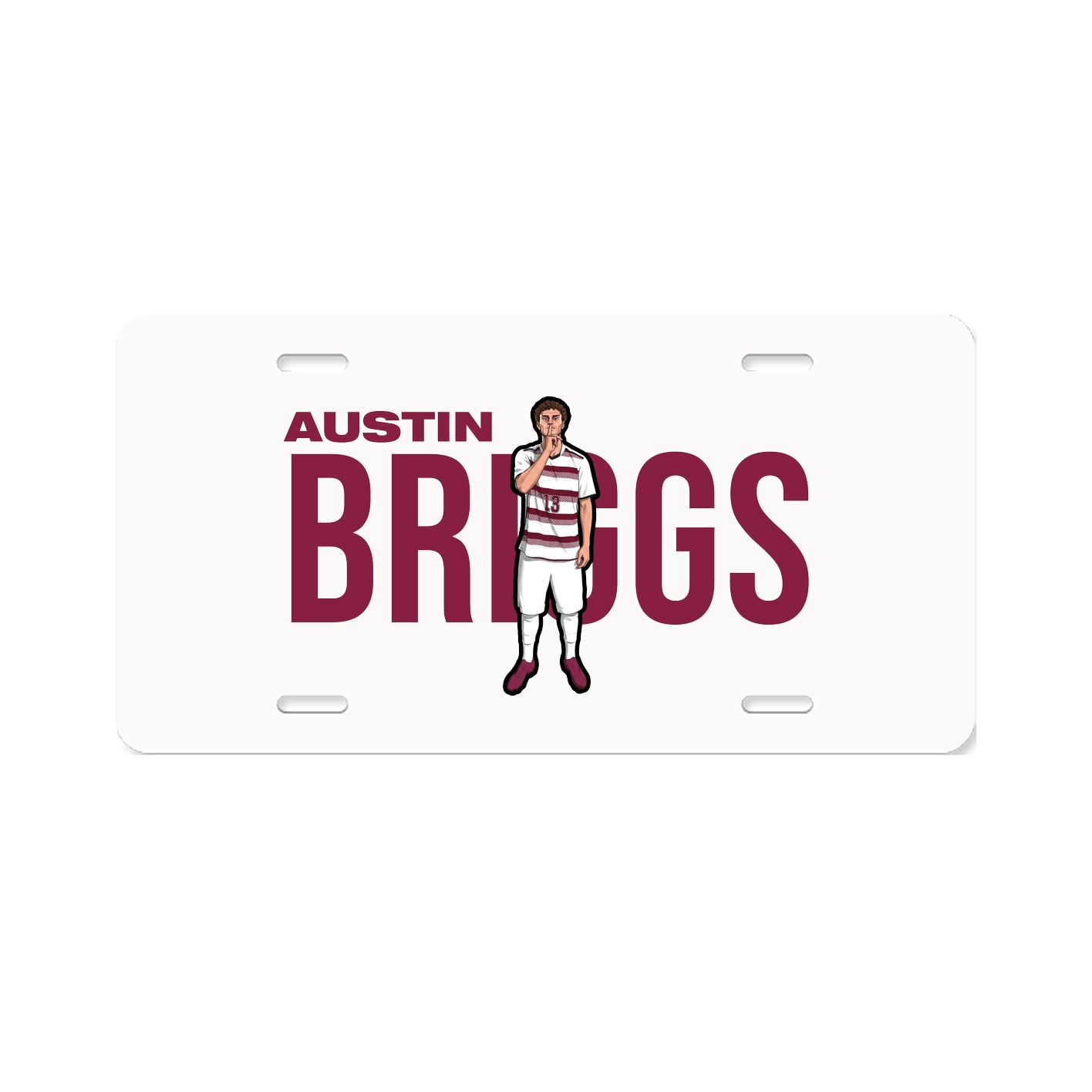 License Plate — Player Name in Classic