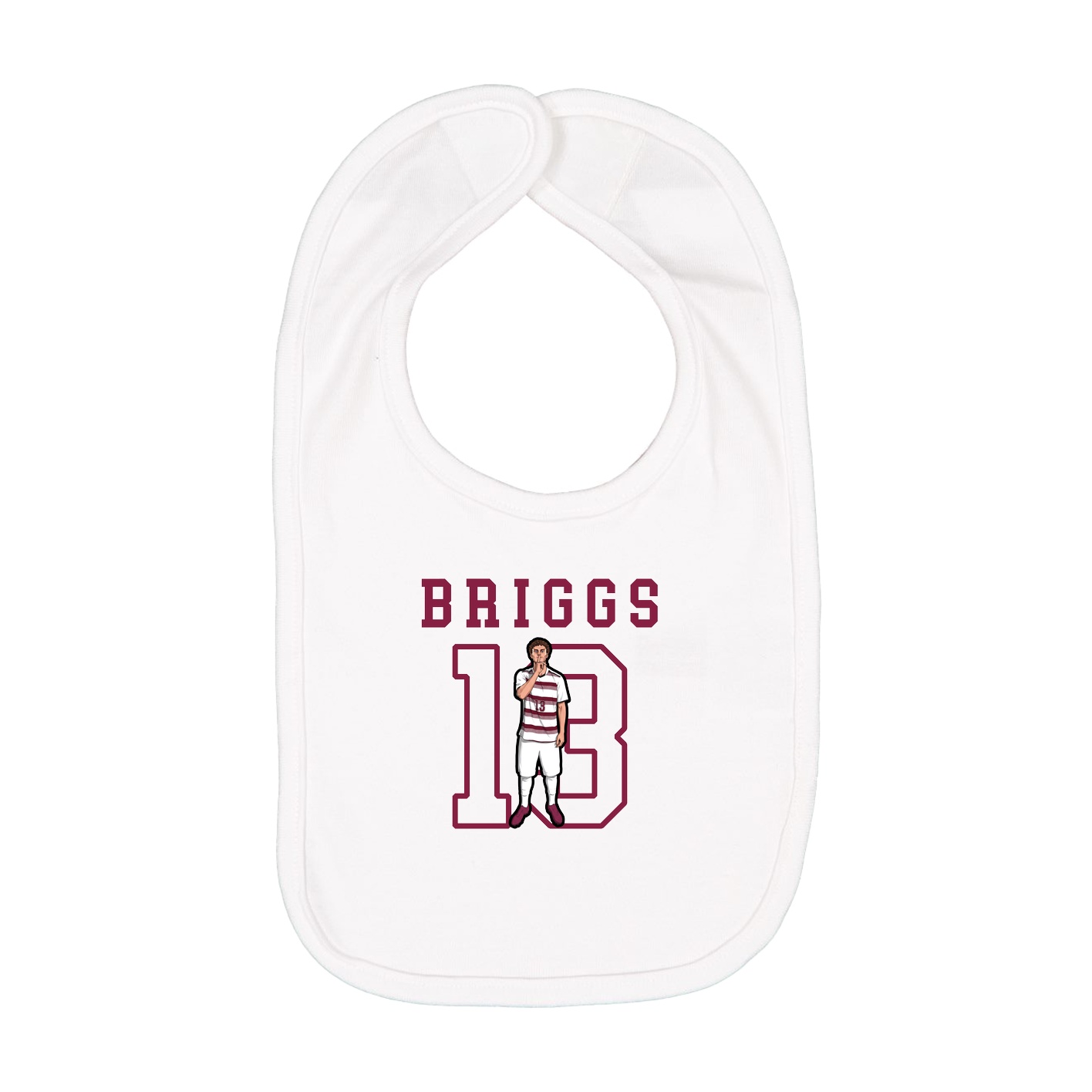 Infant Bib — Shirsey in White