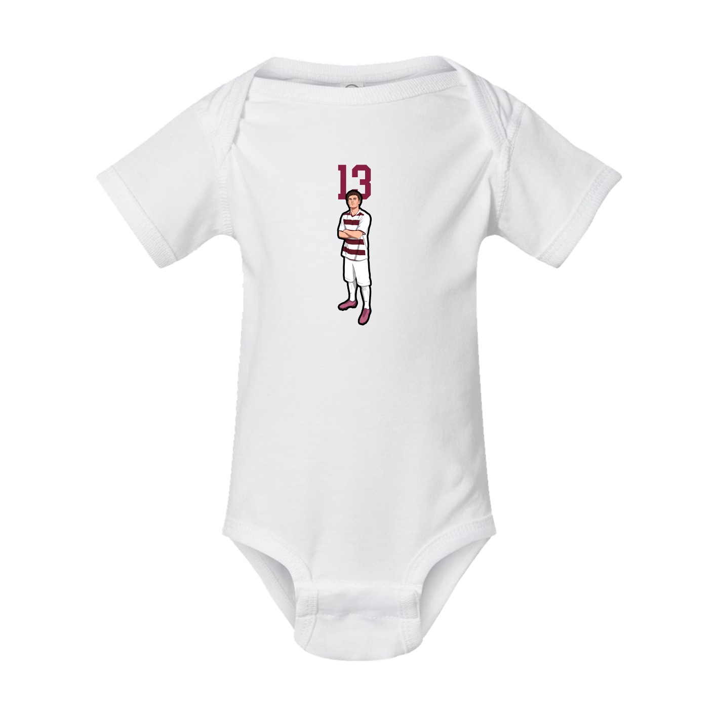 Baby Onesie — Number Top in White