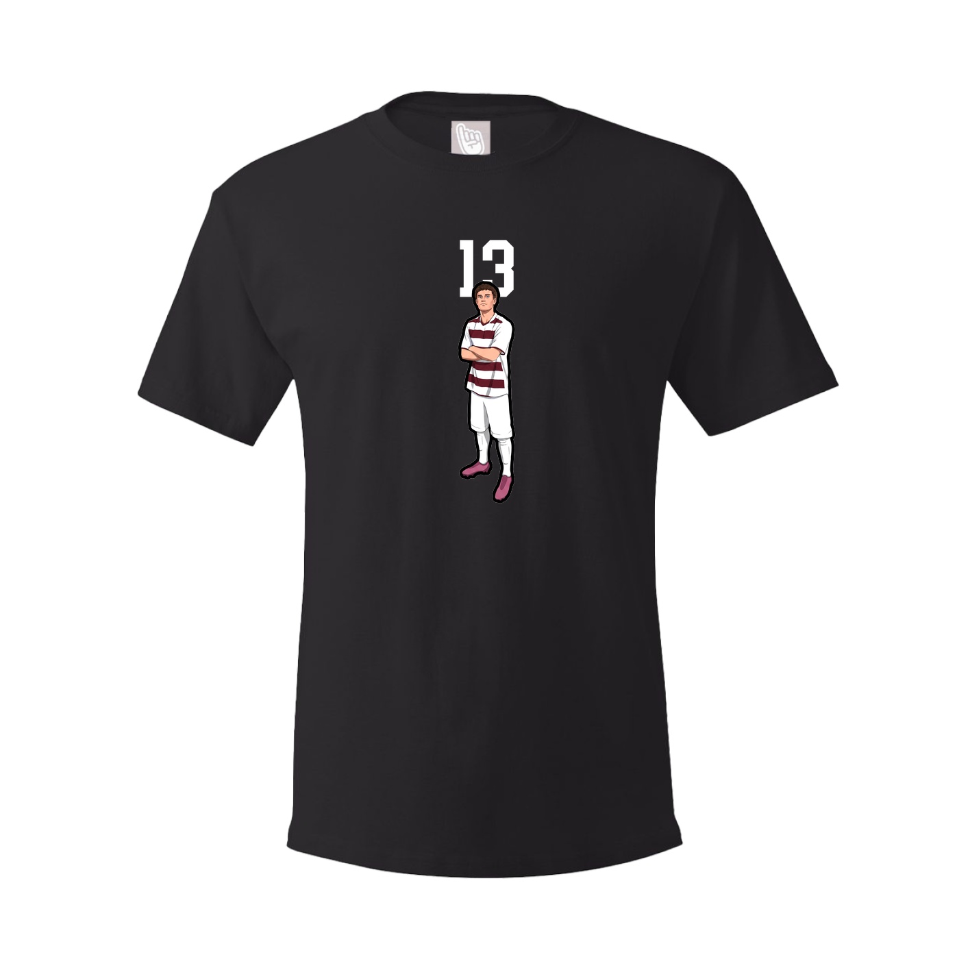 Youth Tee — Number Top in Black