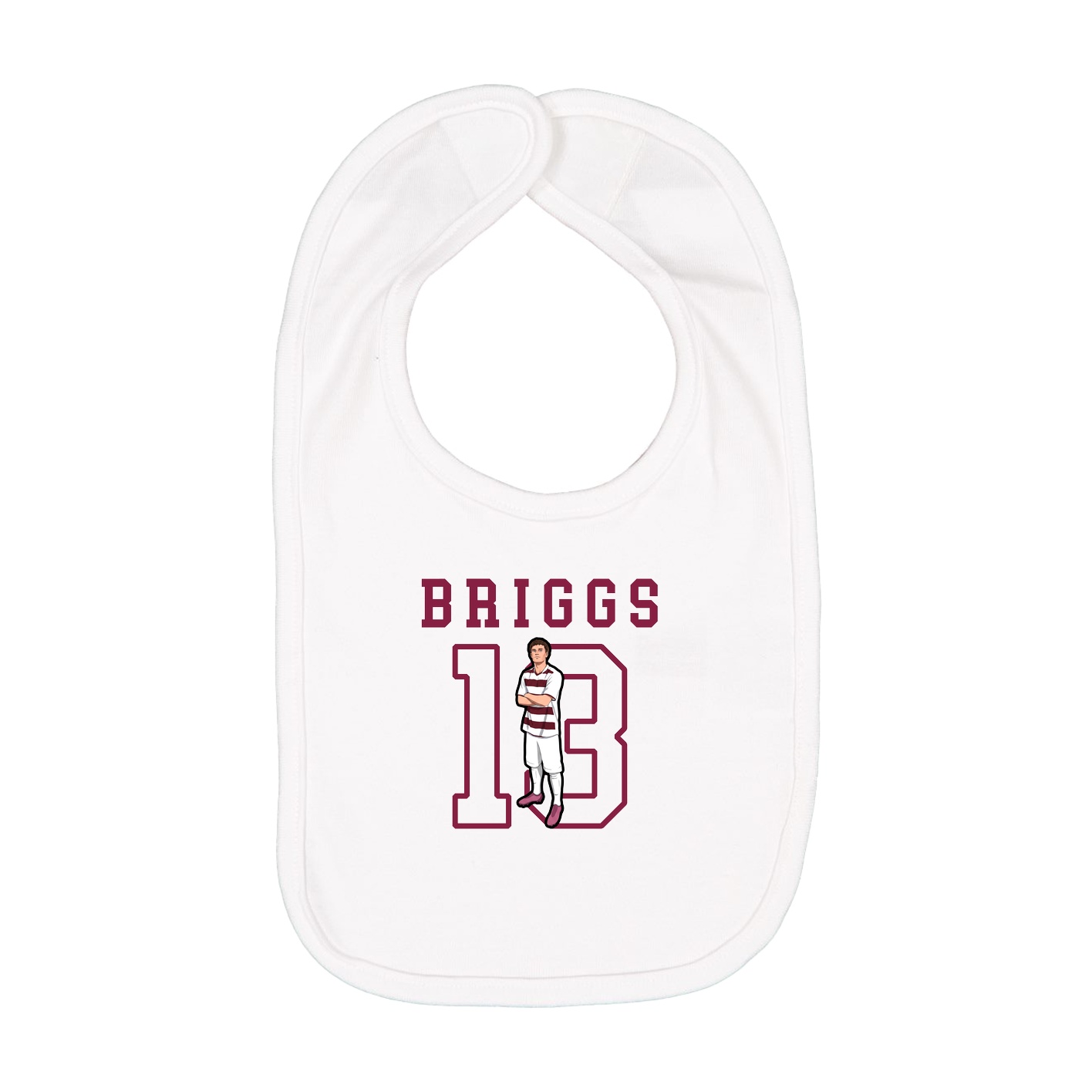 Infant Bib — Shirsey in White
