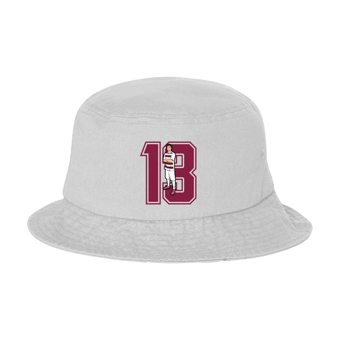 Bucket Cap — Number in White